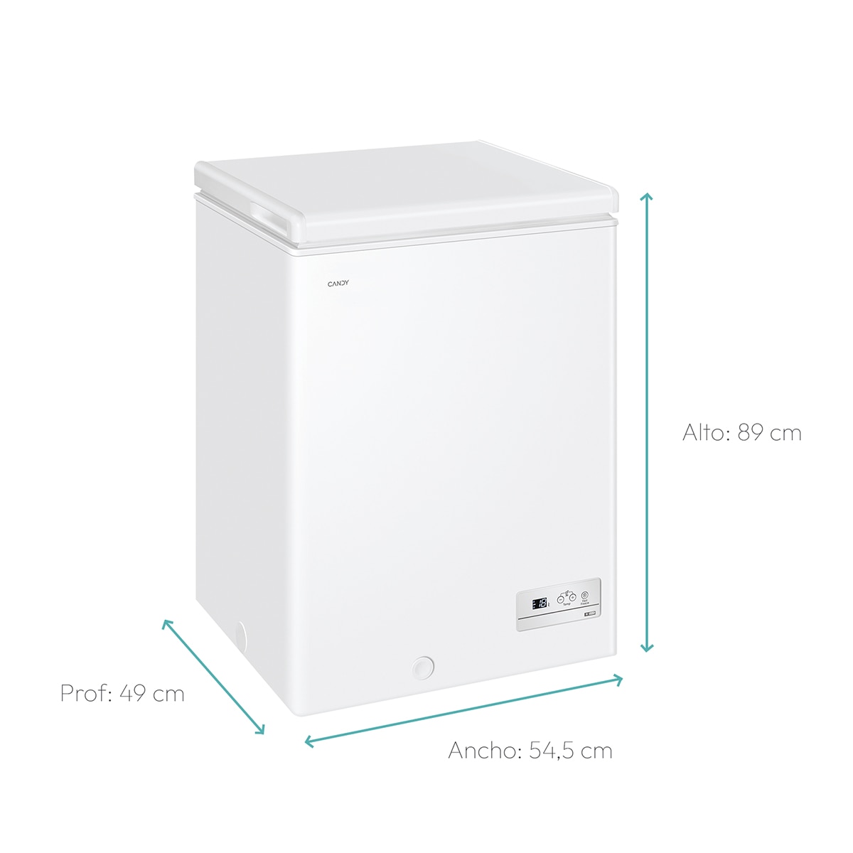 Congelador horizontal Candy tecnología estática - CHAE 1002E Blanco-3