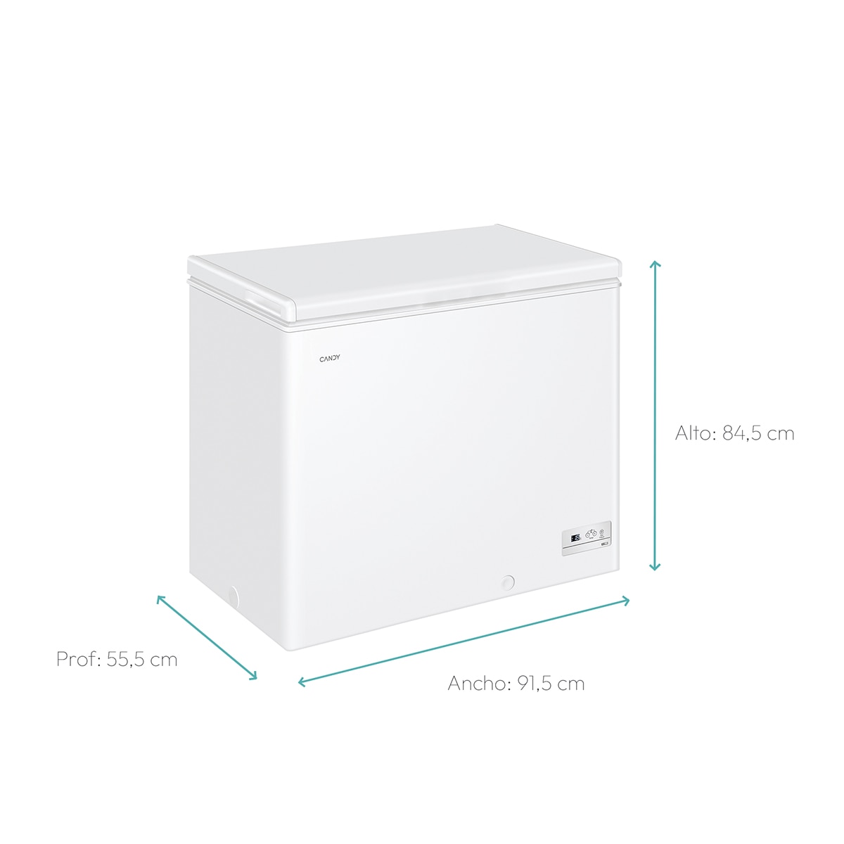 Congelador horizontal Candy tecnología estática - CHAE 2002E Blanco-3