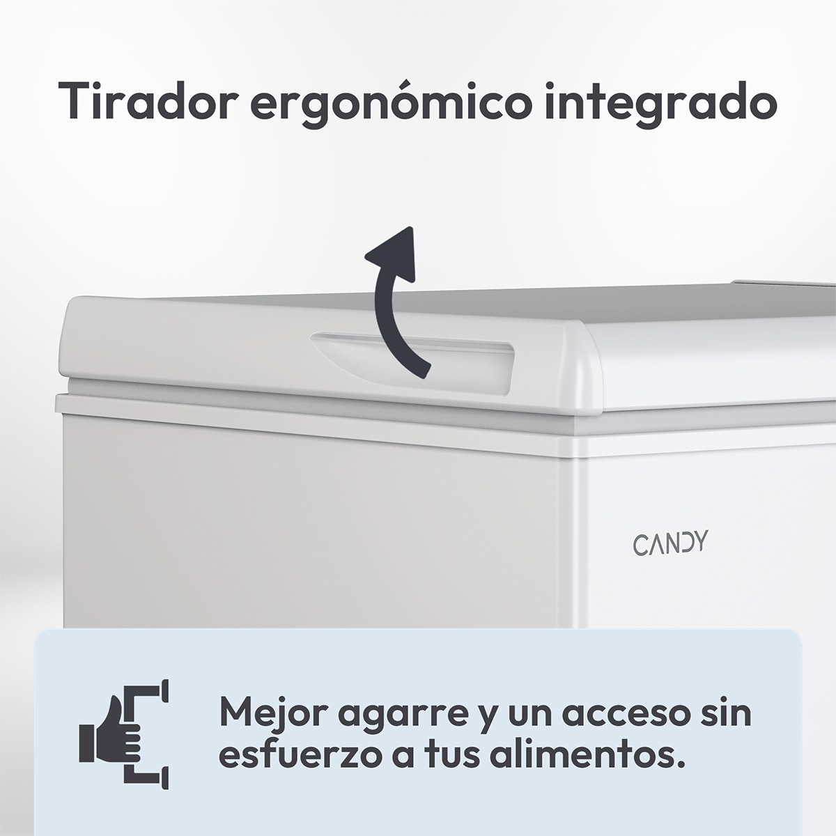 Congelador horizontal Candy tecnología estática - CHAE 2002E Blanco-5