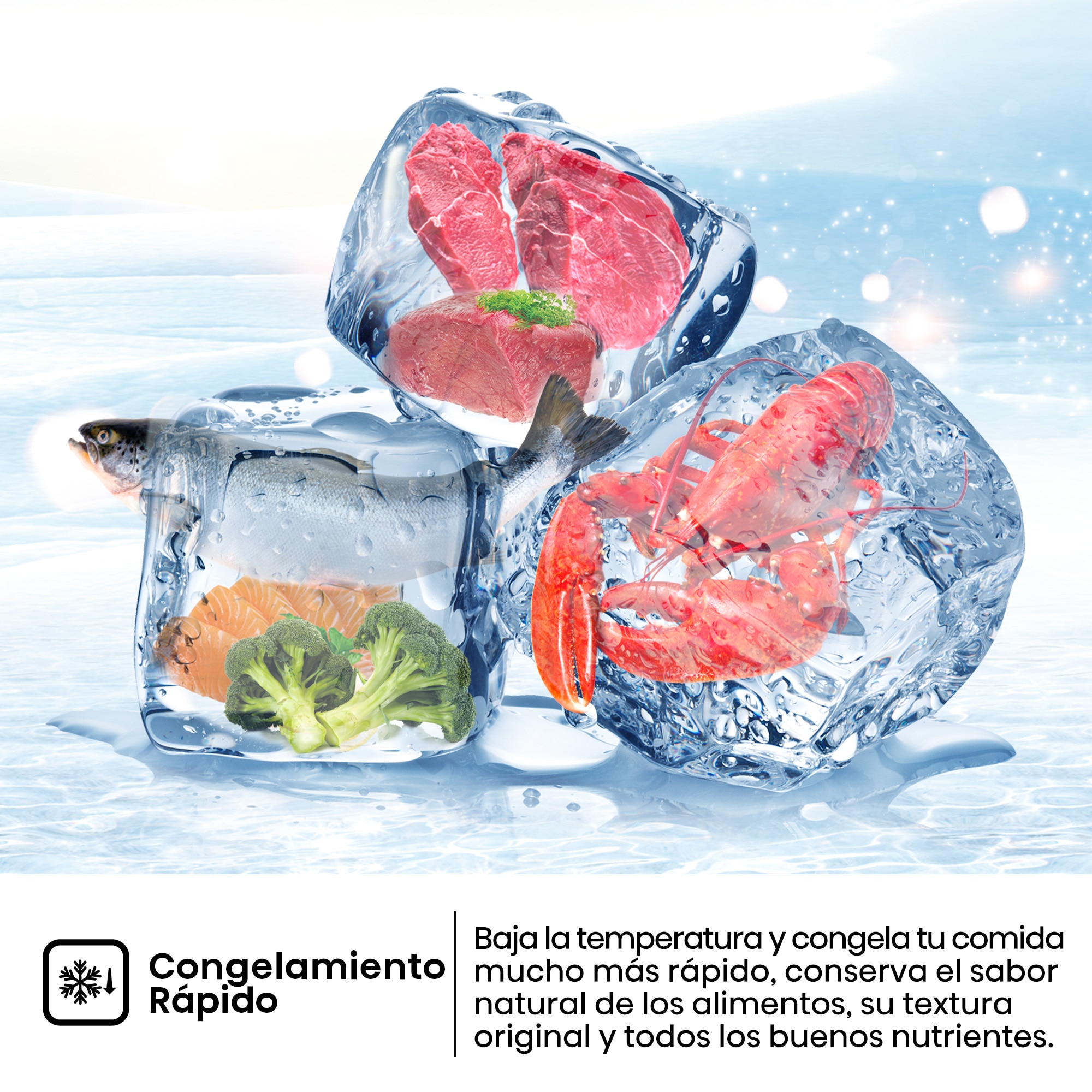 Congelador horizontal Hisense Defrost - FT484D4AWLYD Blanco-9