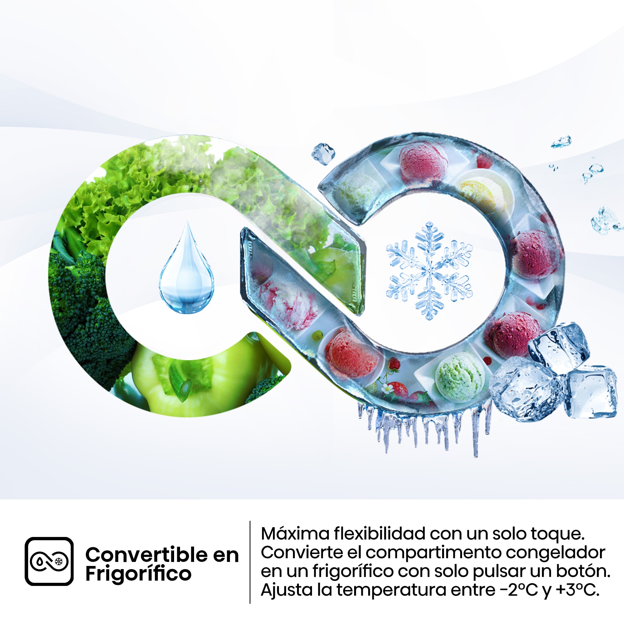 Congelador horizontal Hisense Defrost - FT484D4AWLYD Blanco-11