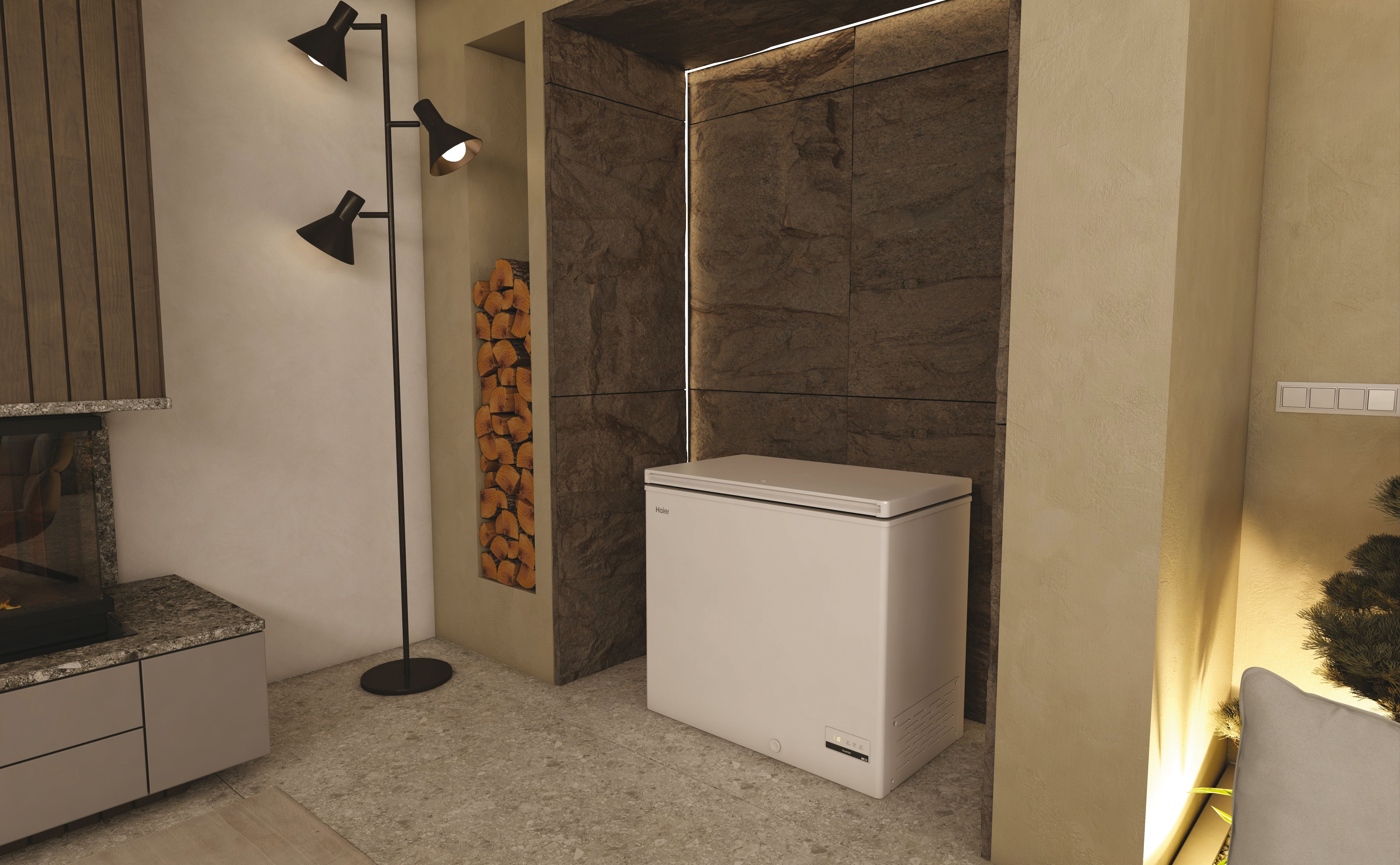 Congelador Horizontal Haier con tirador integrado - HCE200D Blanco-8