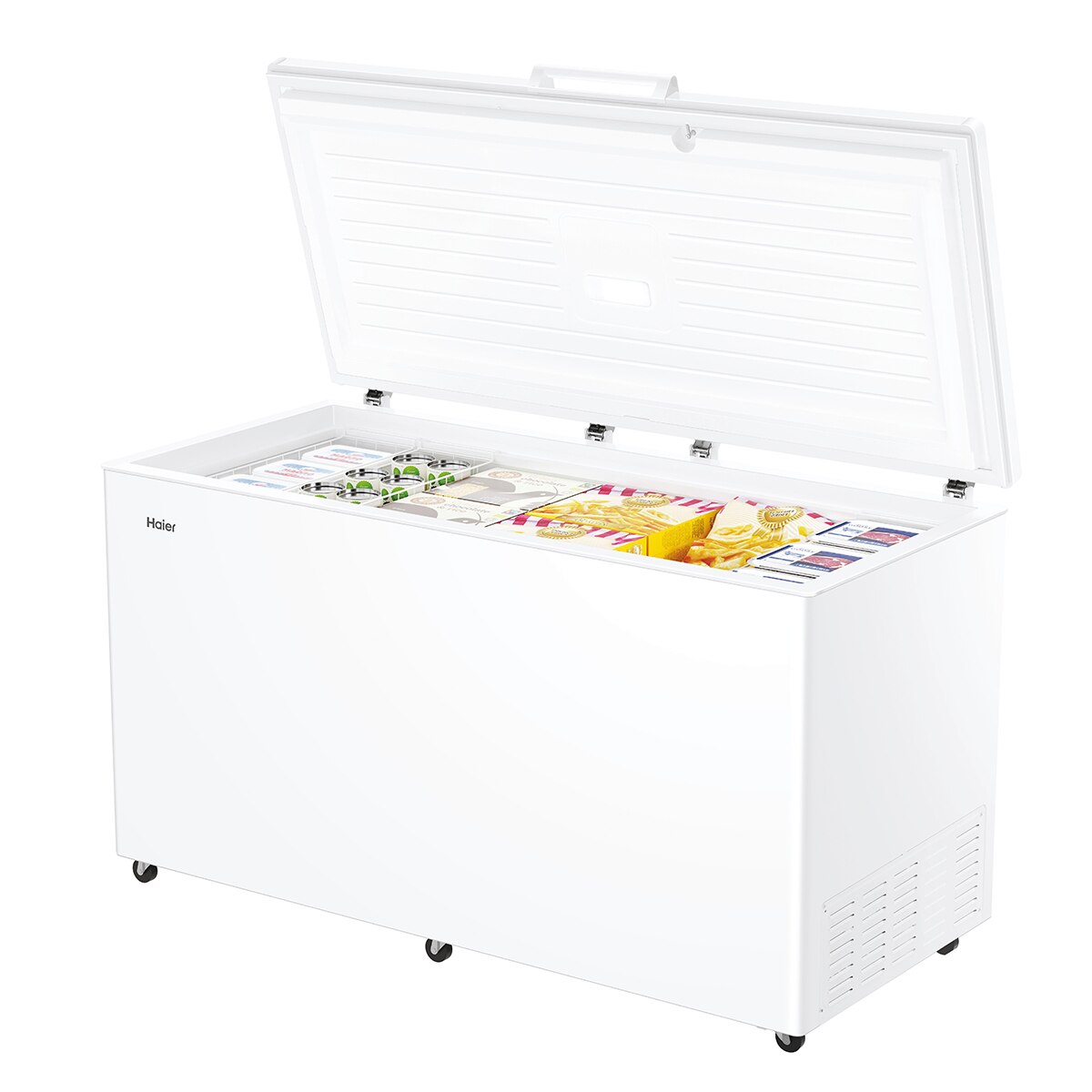 Congelador Horizontal Haier con tirador exterior - HCE520E Blanco-4
