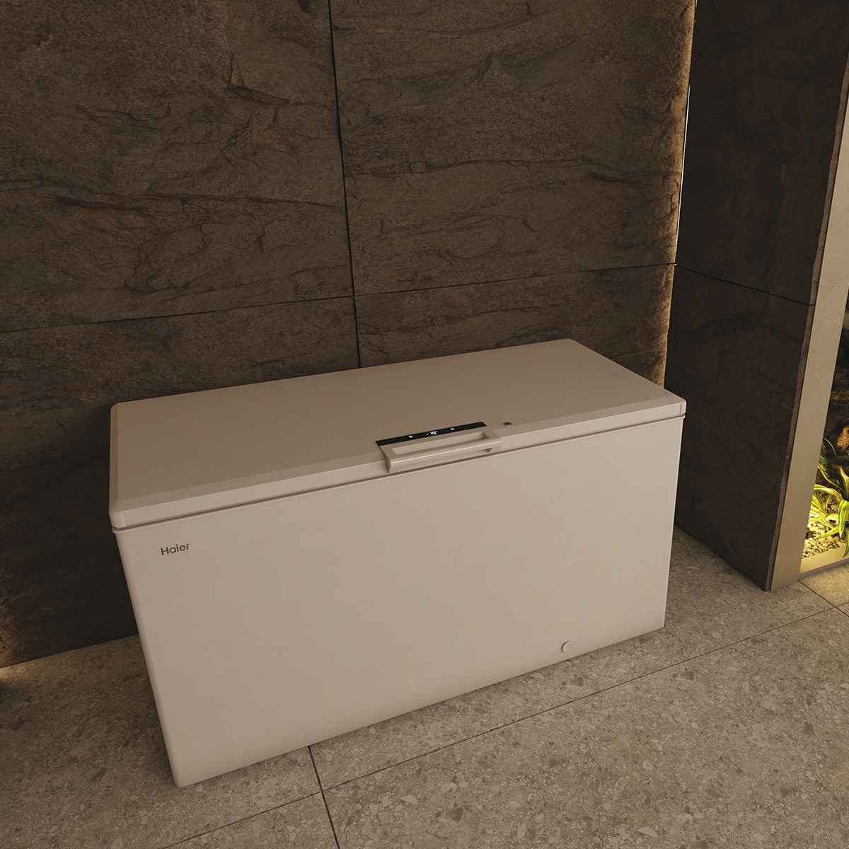 Congelador Horizontal Haier con tirador exterior - HCE520E Blanco-9