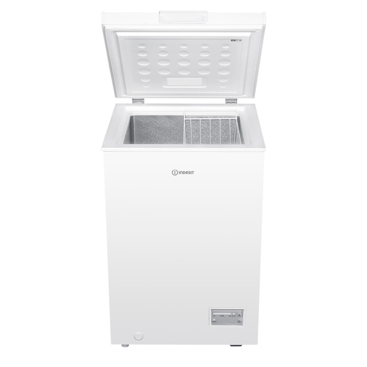 Congelador horizontal Indesit estático, 98 litros- INCF 984 E Blanco-2