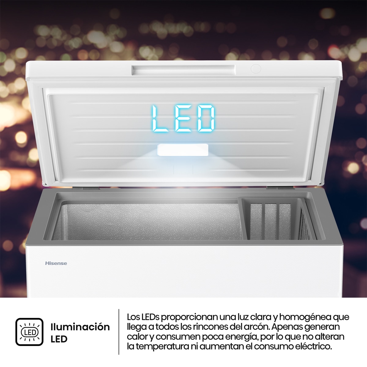 Congelador Horizontal Hisense Cycle Defrost - FT200N1AWDL Blanco-10