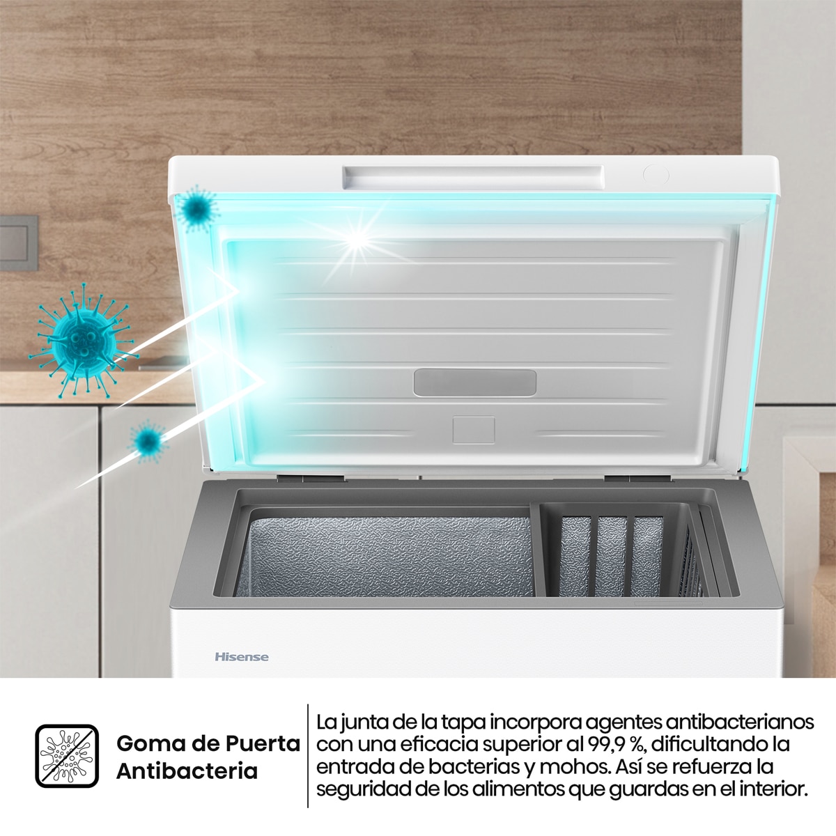 Congelador Horizontal Hisense Cycle Defrost - FT145N1AWDL Blanco-9