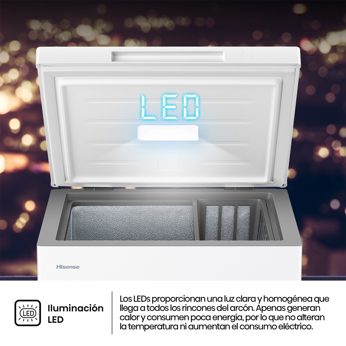 Congelador Horizontal Hisense Cycle Defrost - FT100N1AWDL Blanco-10