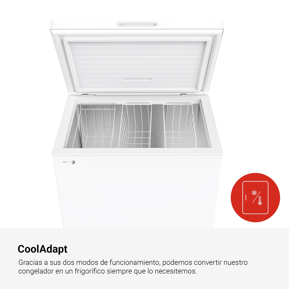 Arca Congeladora Vertical Fagor 3CFH-203 Classic, Compressor Inverter - Branco Branco-4