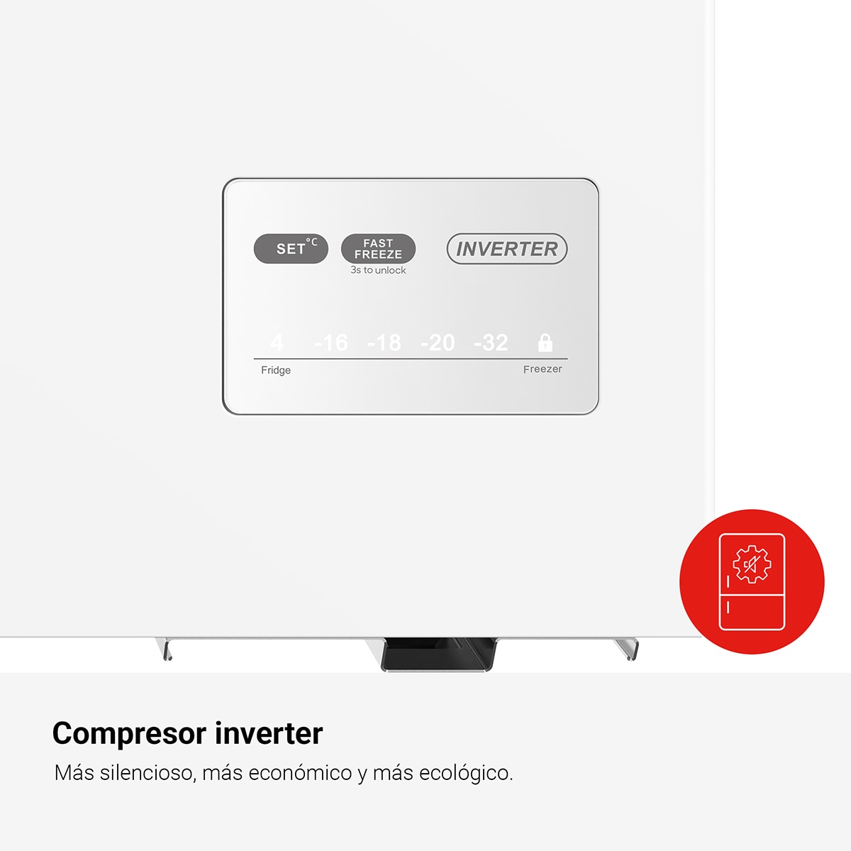 Arca Congeladora Vertical Fagor 3CFH-203 Classic, Compressor Inverter - Branco Branco-6