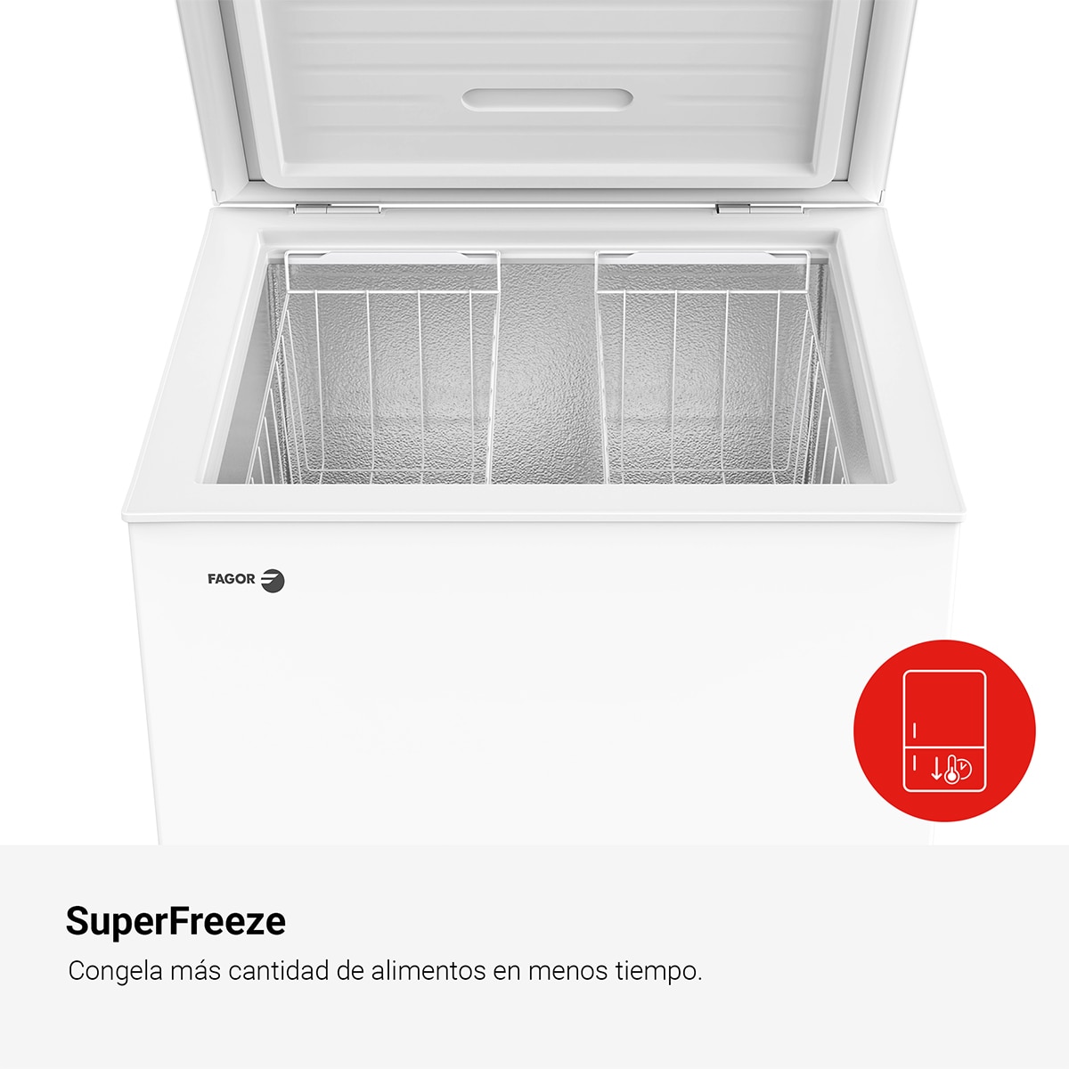 Arca Congeladora Vertical Fagor 3CFH-146 Classic, Compressor Inverter - Branco Branco-7