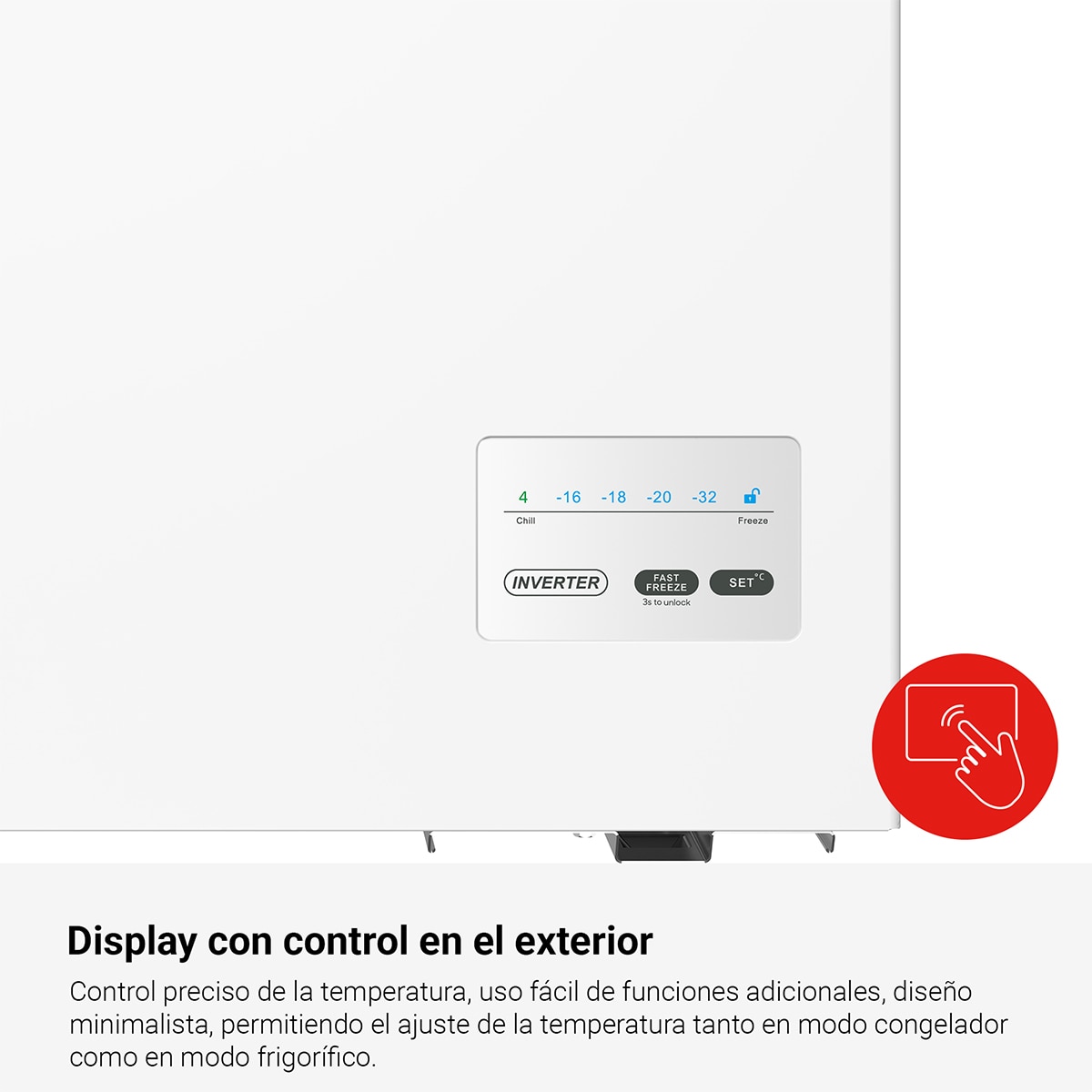 Arca Congeladora Vertical Fagor 3CFH-146 Classic, Compressor Inverter - Branco Branco-8