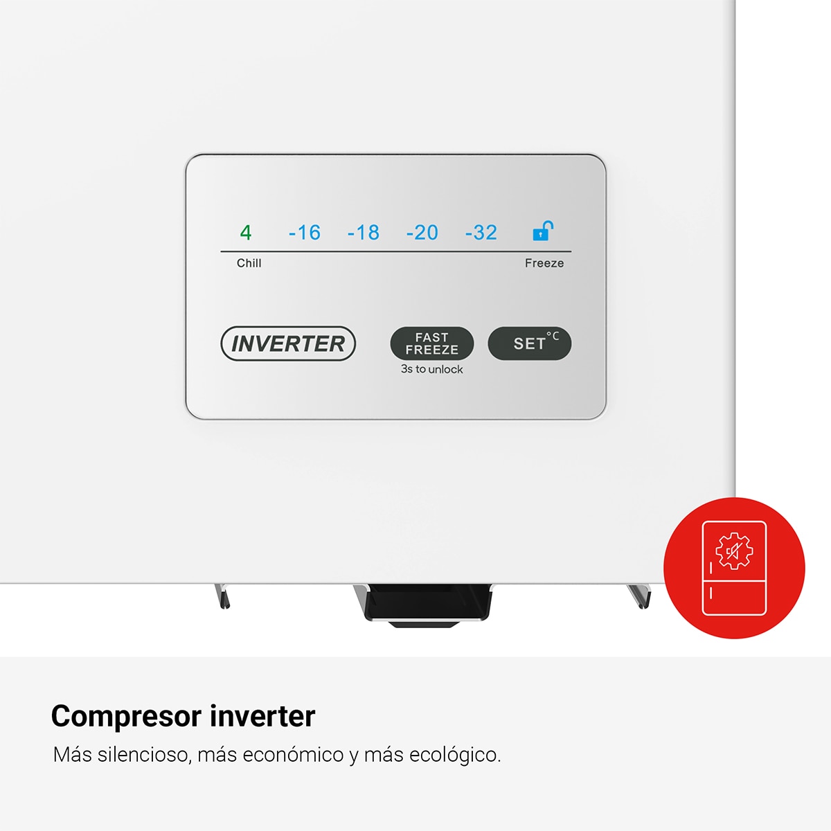 Arca Congeladora Vertical Fagor 3CFH-102 Classic, Compressor Inverter - Branco Branco-6