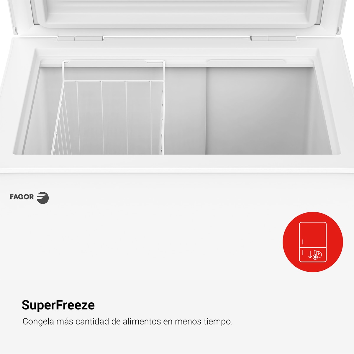 Arca Congeladora Vertical Fagor 3CFH-102 Classic, Compressor Inverter - Branco Branco-7