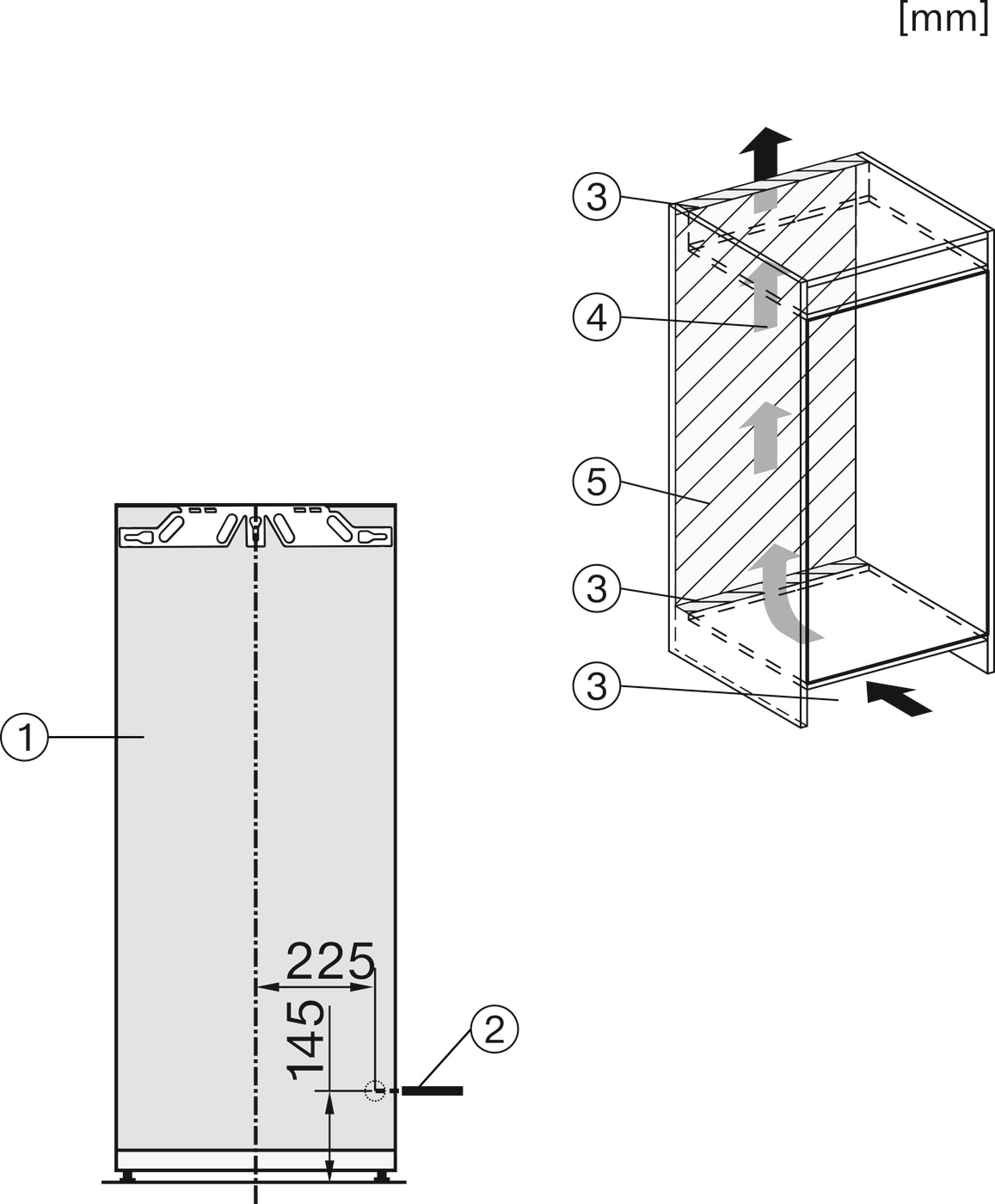 Arca Congeladora Vertical Encastrável Miele FNS 7470 D NoFrost e de 139,5 cm - Branco Branco-12