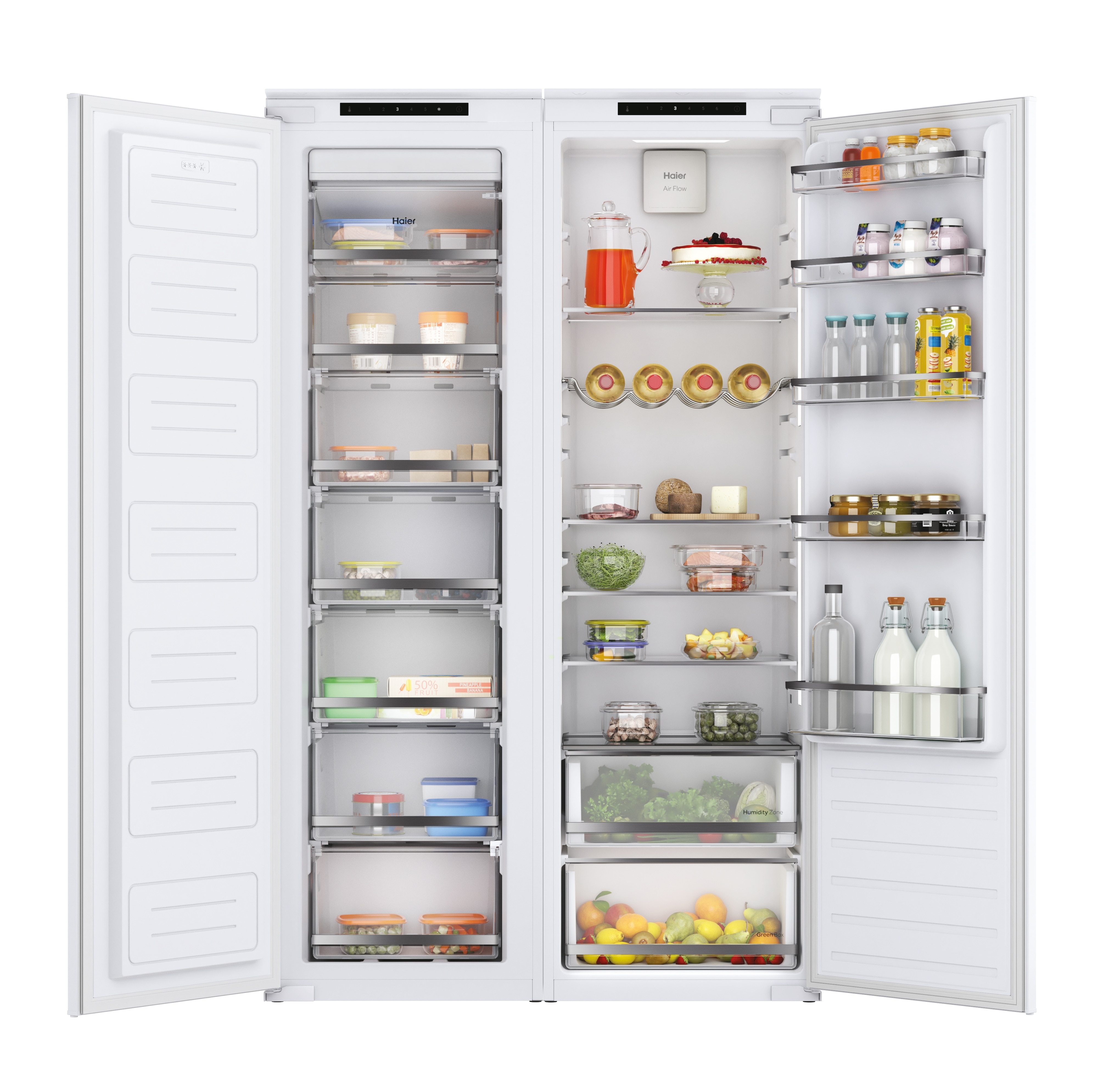 Arca Congeladora Vertical Encastrável Haier HAUN518EW No Frost e de 176,9 cm - Branco Branco-3