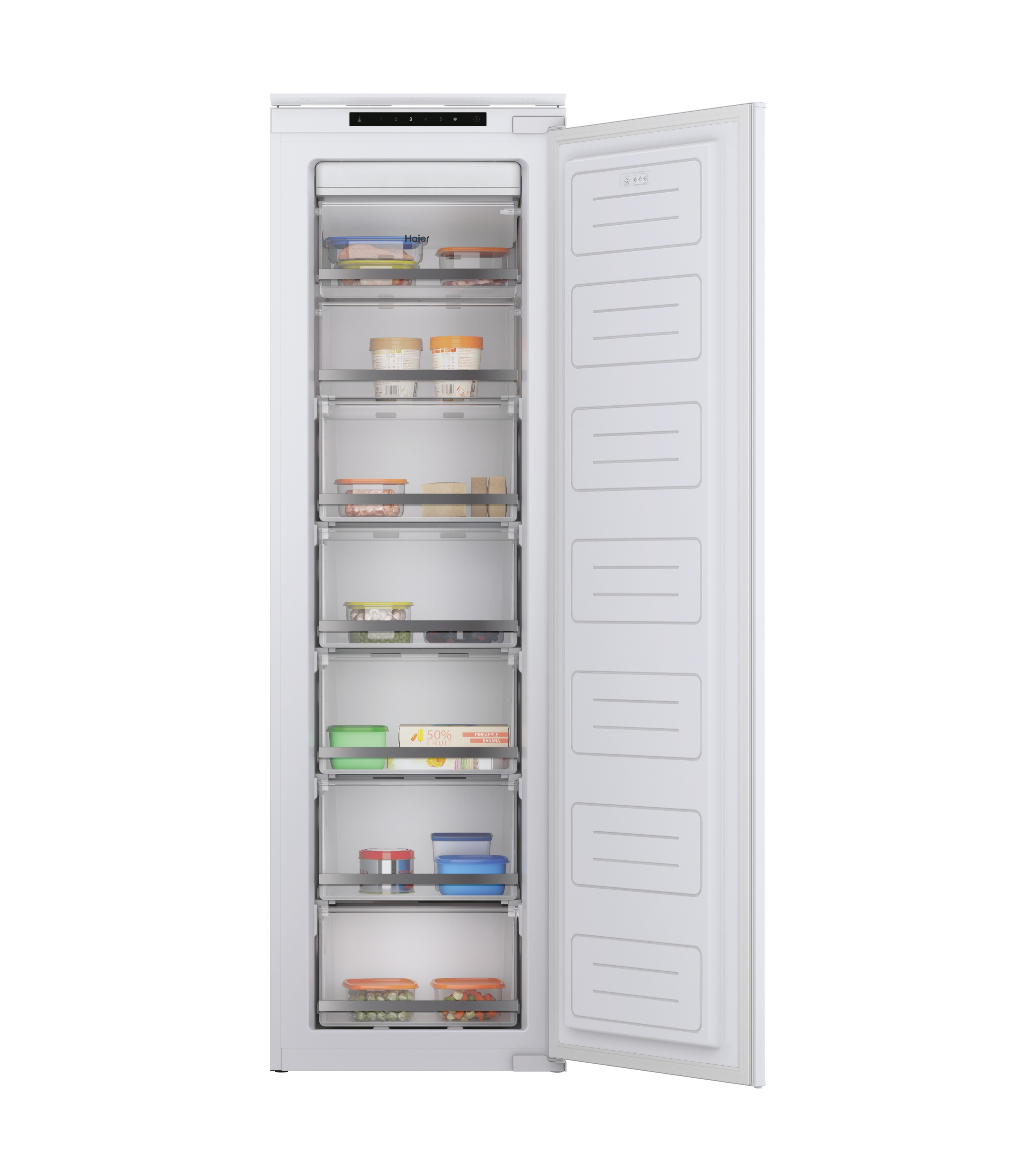 Arca Congeladora Vertical Encastrável Haier HAUN518EW No Frost e de 176,9 cm - Branco Branco-4