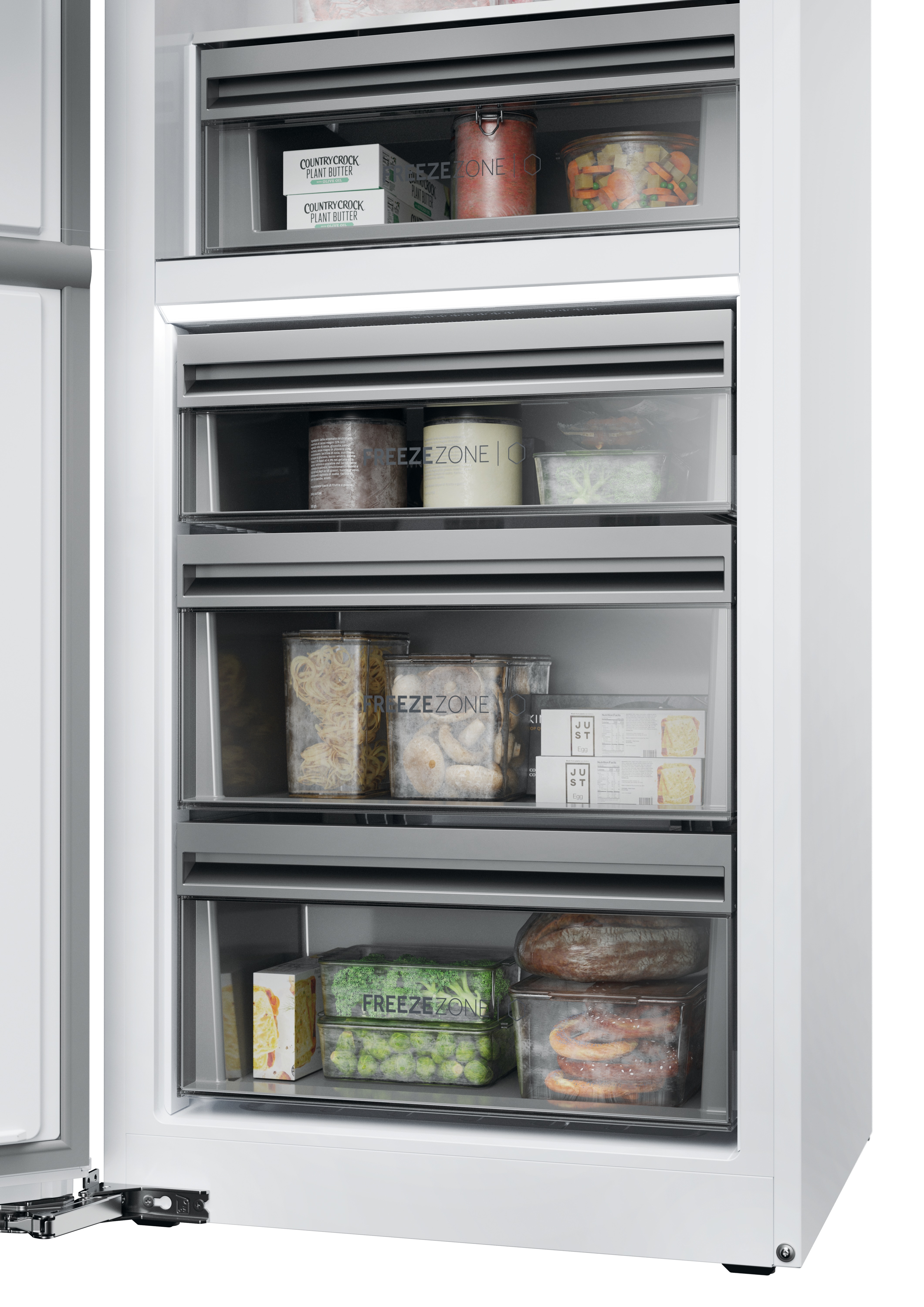 Congelador vertical integrable Haier, Compresor INVERTER Y Total No Frost Duo Cooling - HUT7518EWF - Blanco Blanco-9
