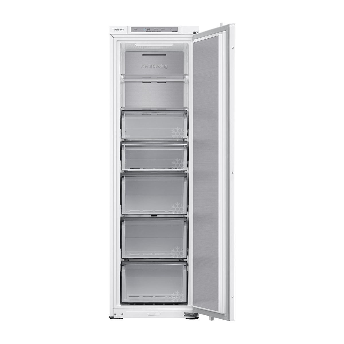 Arca Congeladora Vertical Encastrável Samsung BRZ22700EWW/EF com IA, All Around Cooling, de  177,5cm e 218L - Branco Branco-3