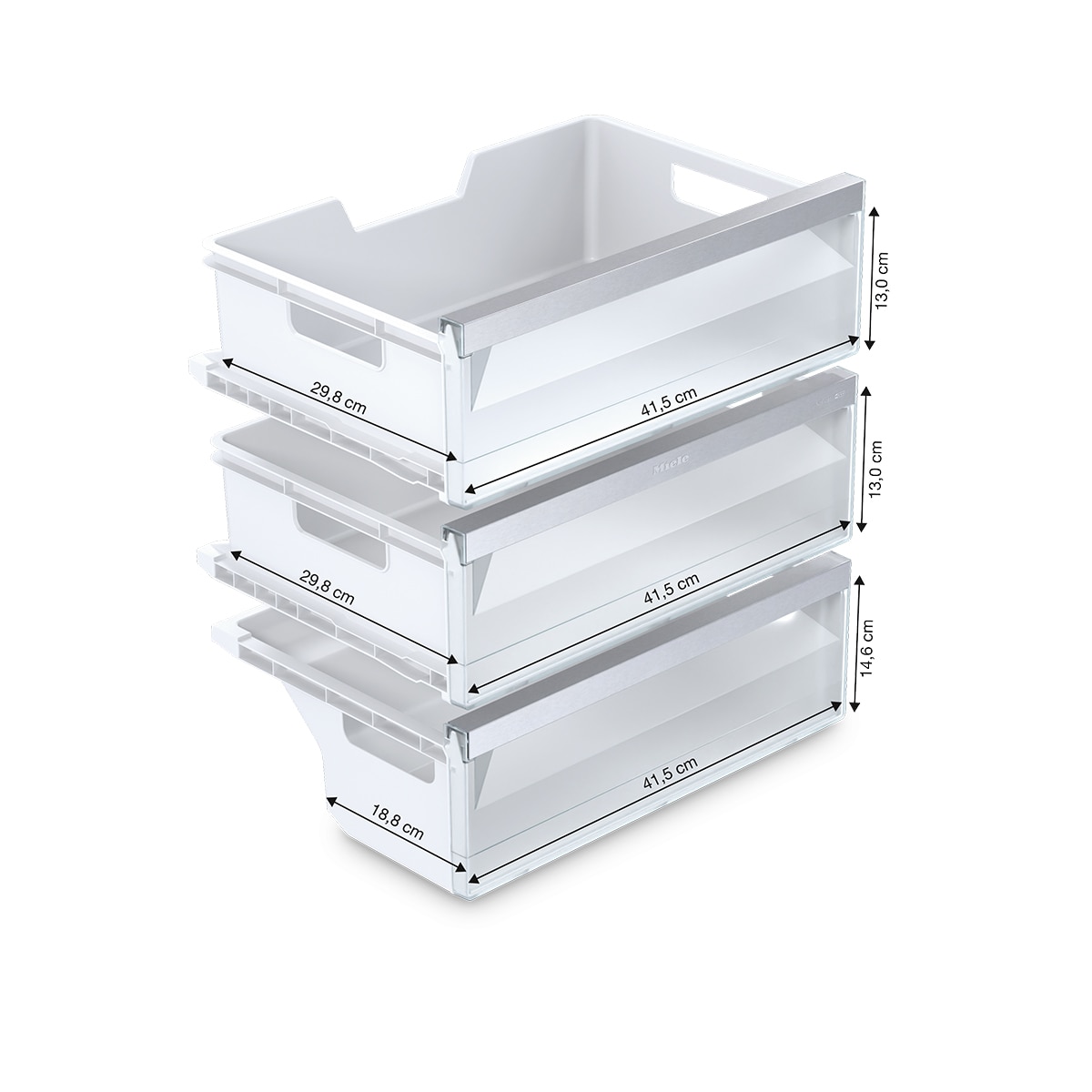 Arca Mini Congeladora Encastrável Vertical Miele FNUS 7040 D de 74 Litros - Branco Branco-3