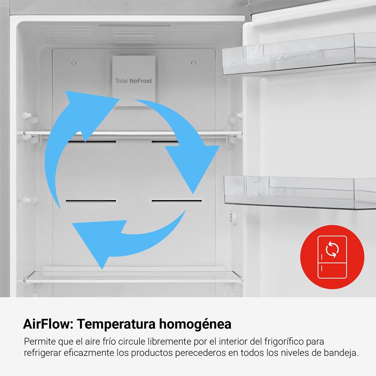 Frigorífico de 1 Porta Fagor 3FFK-1875X No Frost e de 186 cm - Inox Aço inoxidável-9