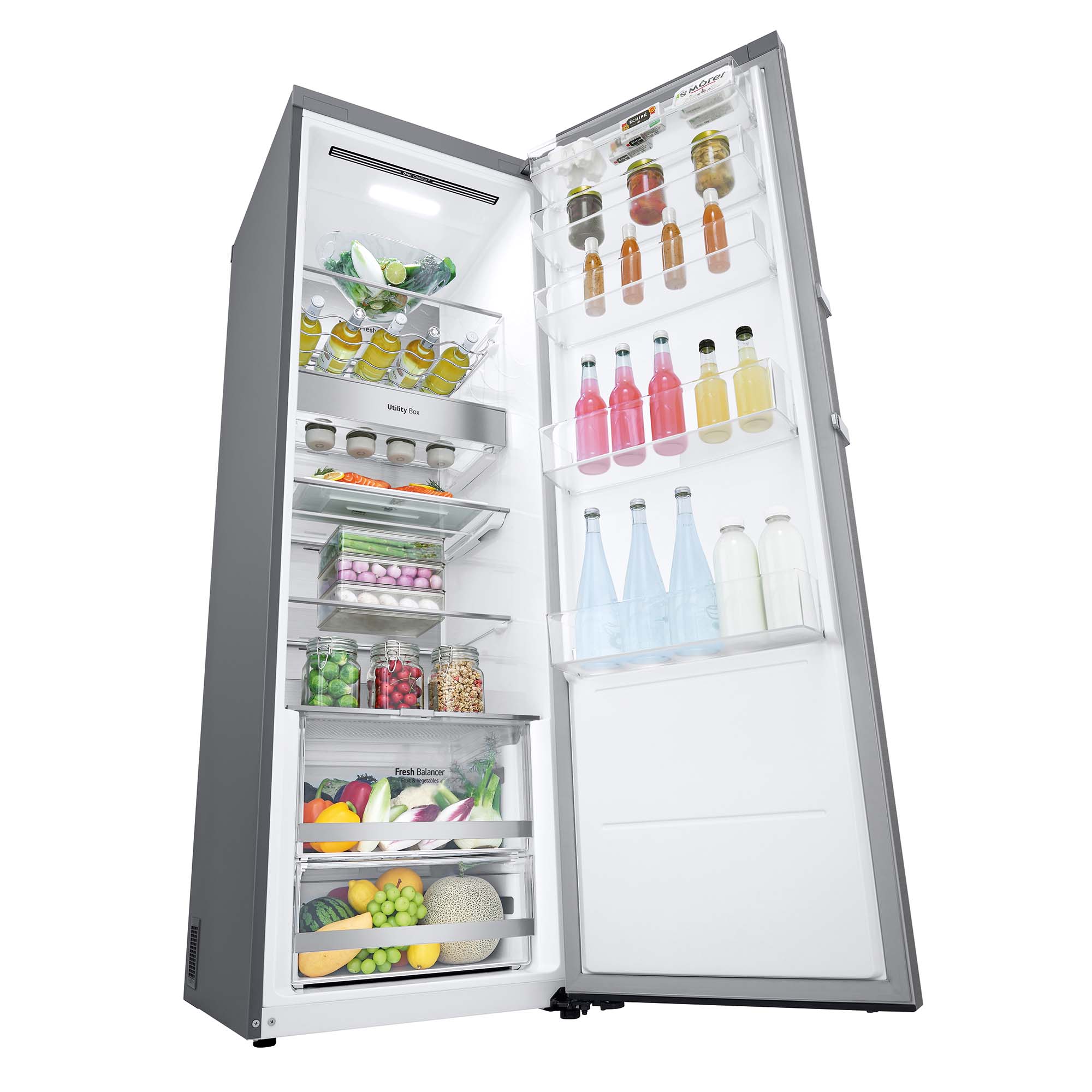 Frigorífico 1 puerta LG 186 cm, 413 lDoor Cooling, Inox- GLM71MBCSF Inox-12