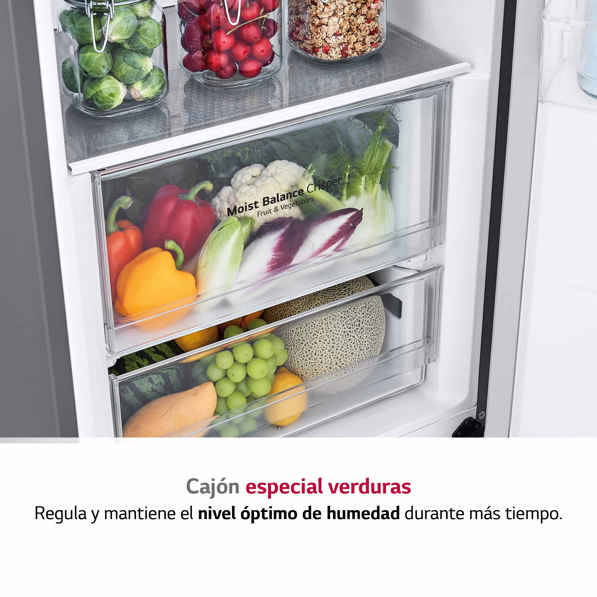 Frigorífico 1 puerta LG 186 cm, 386 l, Multi Air Flow, Inox- GLT51PZGSZ Inox-7