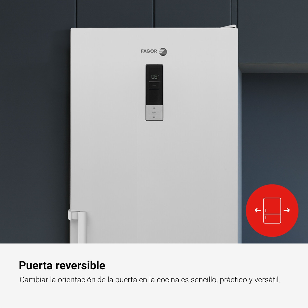 Frigorífico de 1 Porta Fagor 3FFK-1875 No Frost e de 186 cm - Branco Branco-5