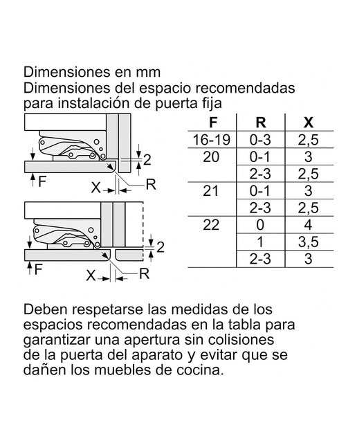 Frigorífico Encastrável Bosch KIR41VFE0 com Refrigeração Super 10