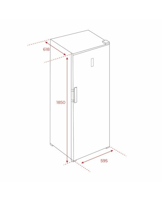Frigorífico de 1 Porta Teka RSL 75640 SS Full No Frost e de 185 cm - Inox Inox-3