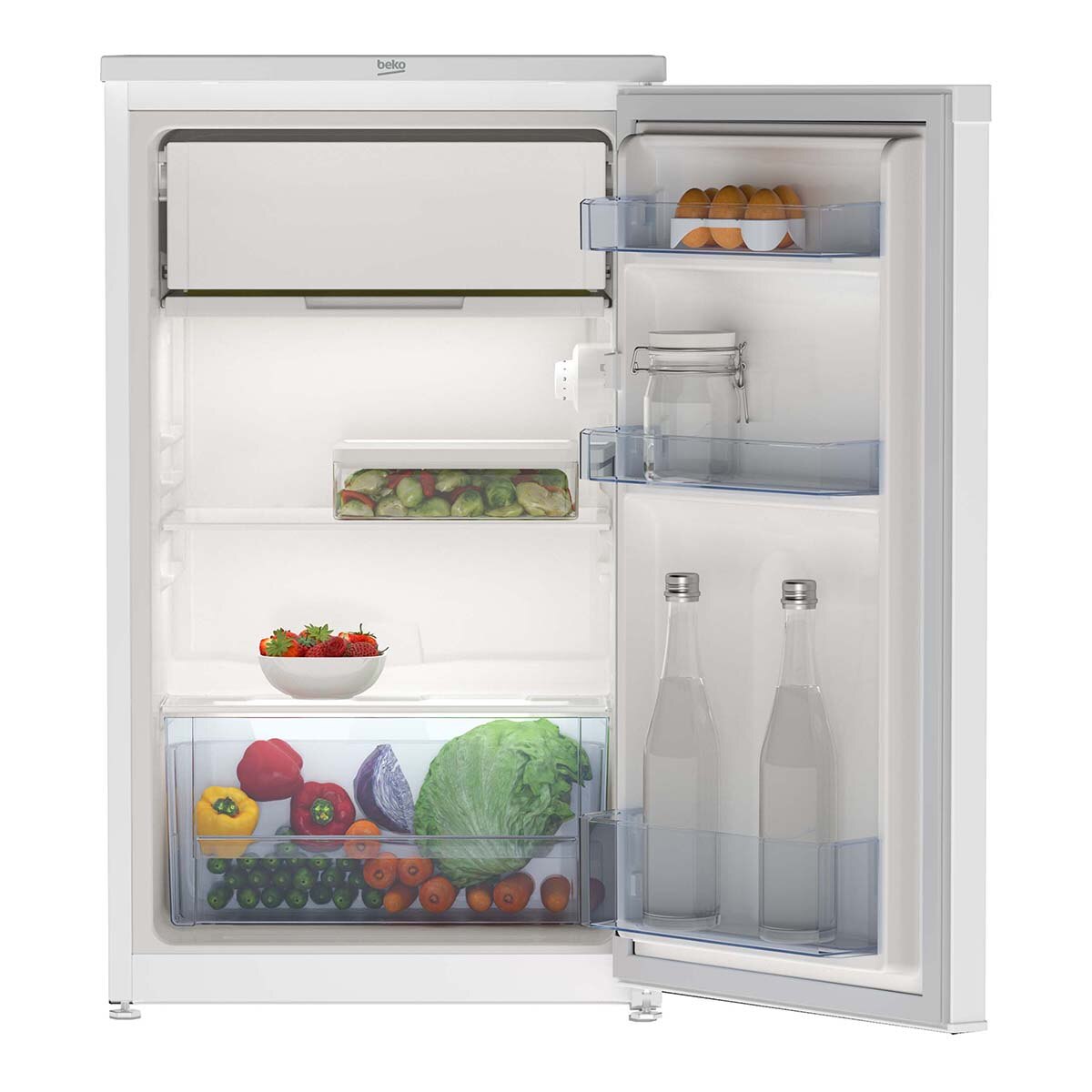 Frigorífico 1 puerta Beko sistema frío cíclico - TS190340N Blanco-3