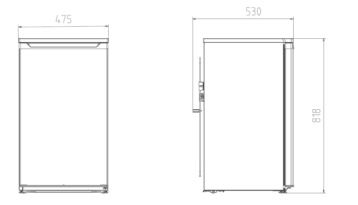 Frigorífico 1 puerta Beko sistema frío cíclico - TS190340N Blanco-4