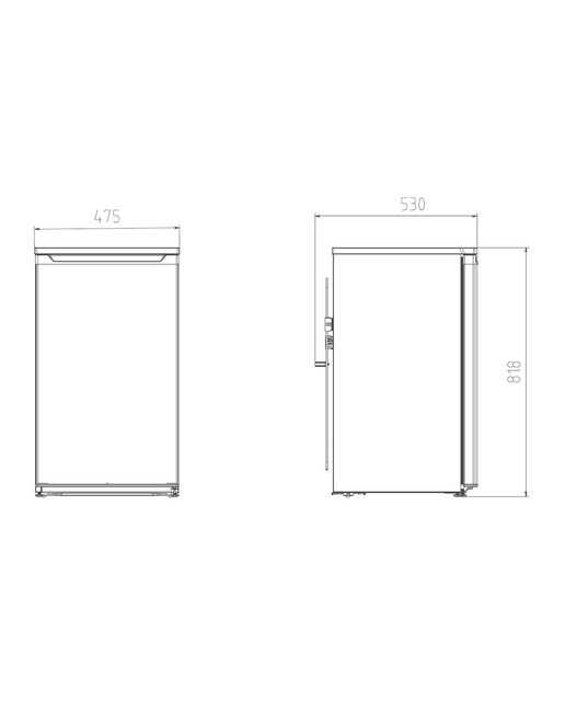 Frigorífico 1 puerta Beko sistema frío cíclico - TS190340N Blanco-5