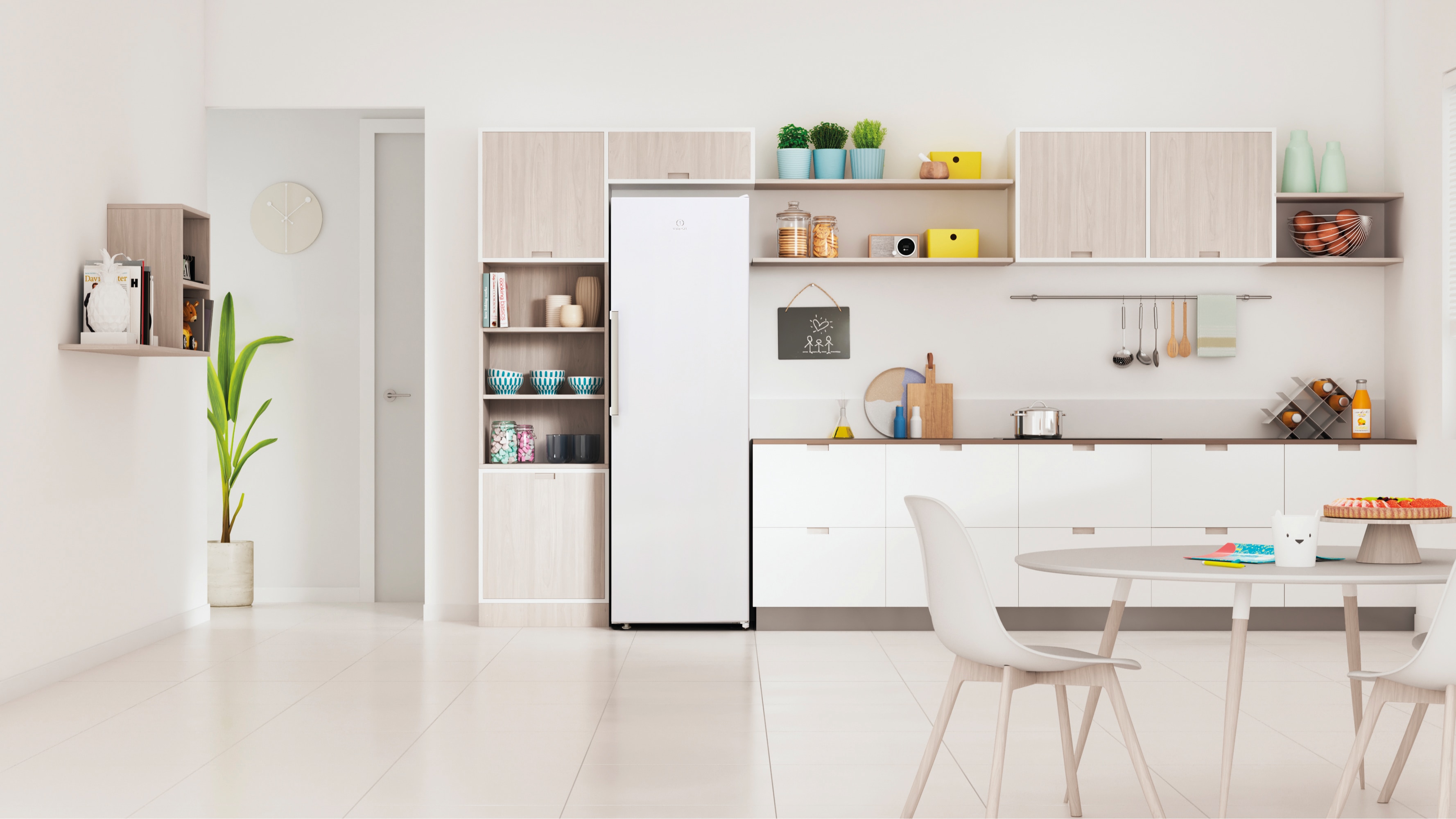 Frigorífico 1 puerta Indesit temperatura regulable - SI8 2Q WD - Blanco Blanco-2