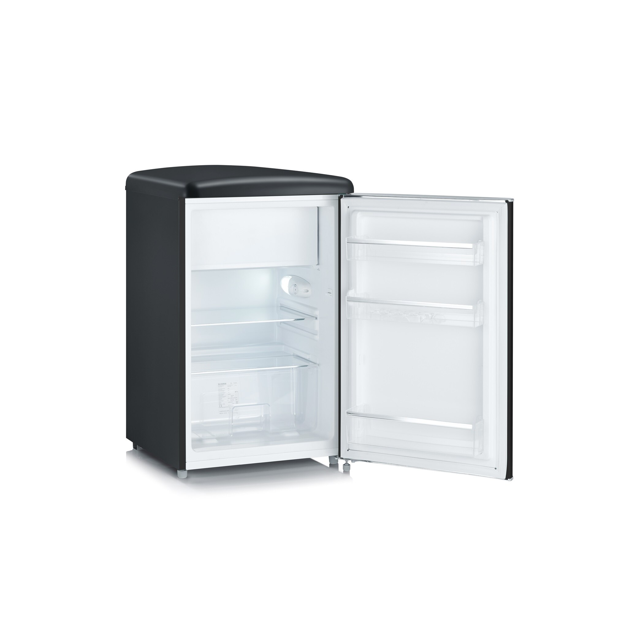 Frigorífico Mini de 1 Porta Severin Retro RKS8832 e de 87,5 cm - Preto Preto-2