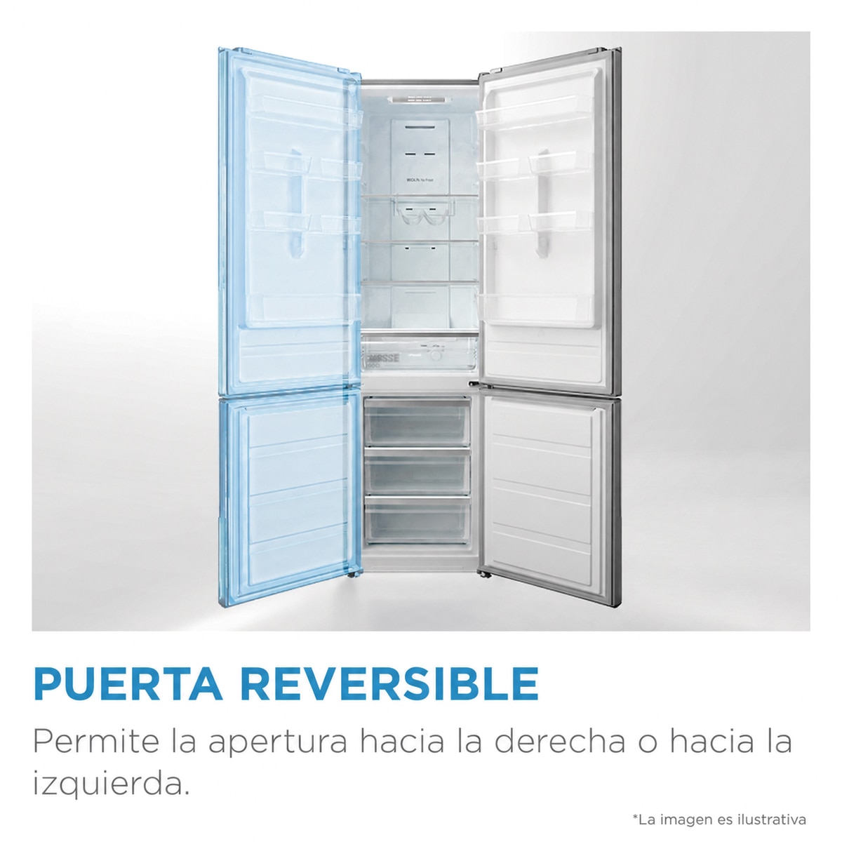 Frigorífico mini Midea cíclico - MDRD168FGE01 Blanco-8