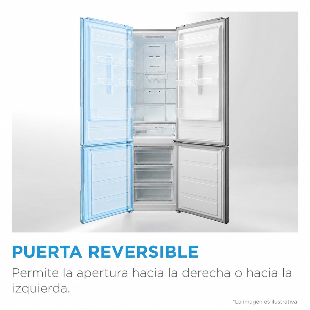 Frigorífico mini Midea cíclico - MDRD142FGE01 Blanco-4