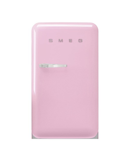 Frigorífico de 1 Porta Smeg Anni 50 FAB10RPK6 Estático com Dobradiças à Direita e de 97 cm - Rosa Polido Rosa-1