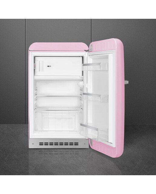 Frigorífico de 1 Porta Smeg Anni 50 FAB10RPK6 Estático com Dobradiças à Direita e de 97 cm - Rosa Polido Rosa-2