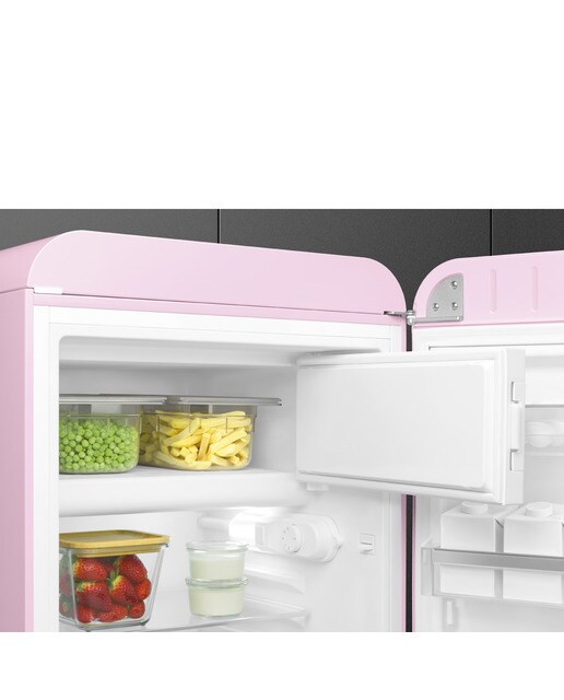 Frigorífico de 1 Porta Smeg Anni 50 FAB10RPK6 Estático com Dobradiças à Direita e de 97 cm - Rosa Polido Rosa-5