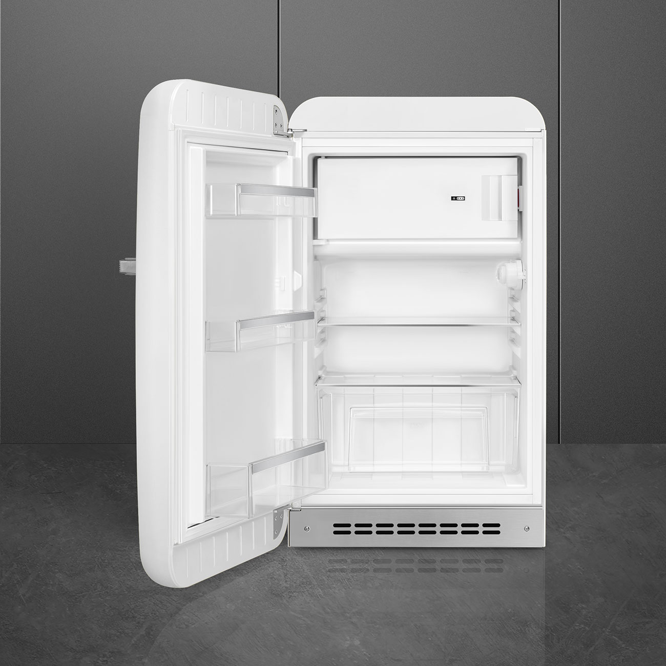 Frigorífico de 1 Porta Smeg Anni 50 FAB10LWH6 Estático com Dobradiças à Esquerda e de 97 cm - Branco Polido Branco-2