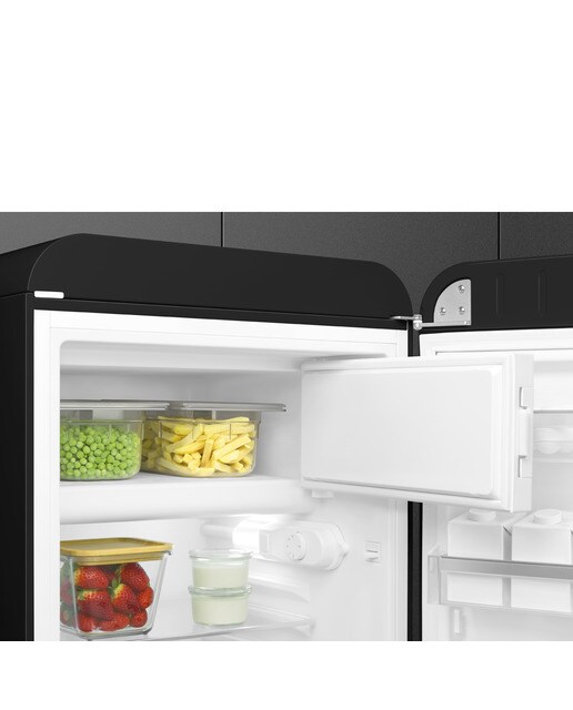 Frigorífico de 1 Porta Smeg Anni 50 FAB10RBL6 Estático com Dobradiças à Direita e de 97 cm - Preto Polido Preto-5