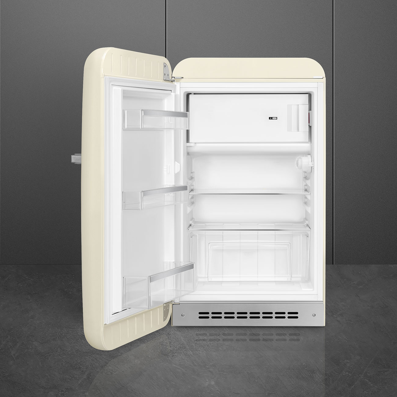 Frigorífico de 1 Porta Smeg FAB10LCR6 Estático com Dobradiças à Esquerda e de 97 cm - Creme Polido Creme-2