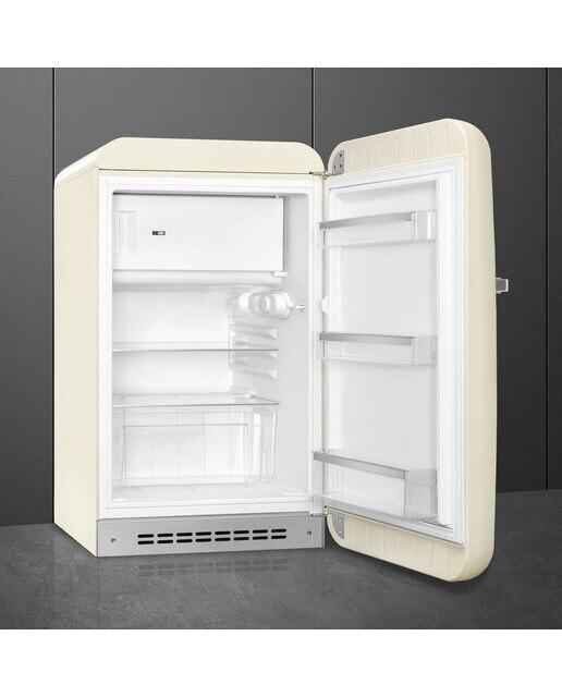 Frigorífico de 1 Porta Smeg Anni 50 FAB10RCR6 Estático com Dobradiças à Direita e de 97 cm - Creme Polido Creme-3