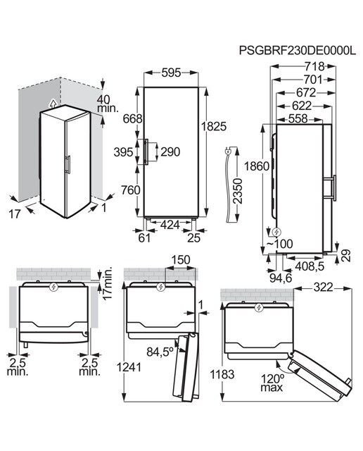 Frigorífico de 1 Porta Electrolux LRS3DE39U Tecnologia DynamicAir com AirFlow e de 186 cm - Inox Inox-6