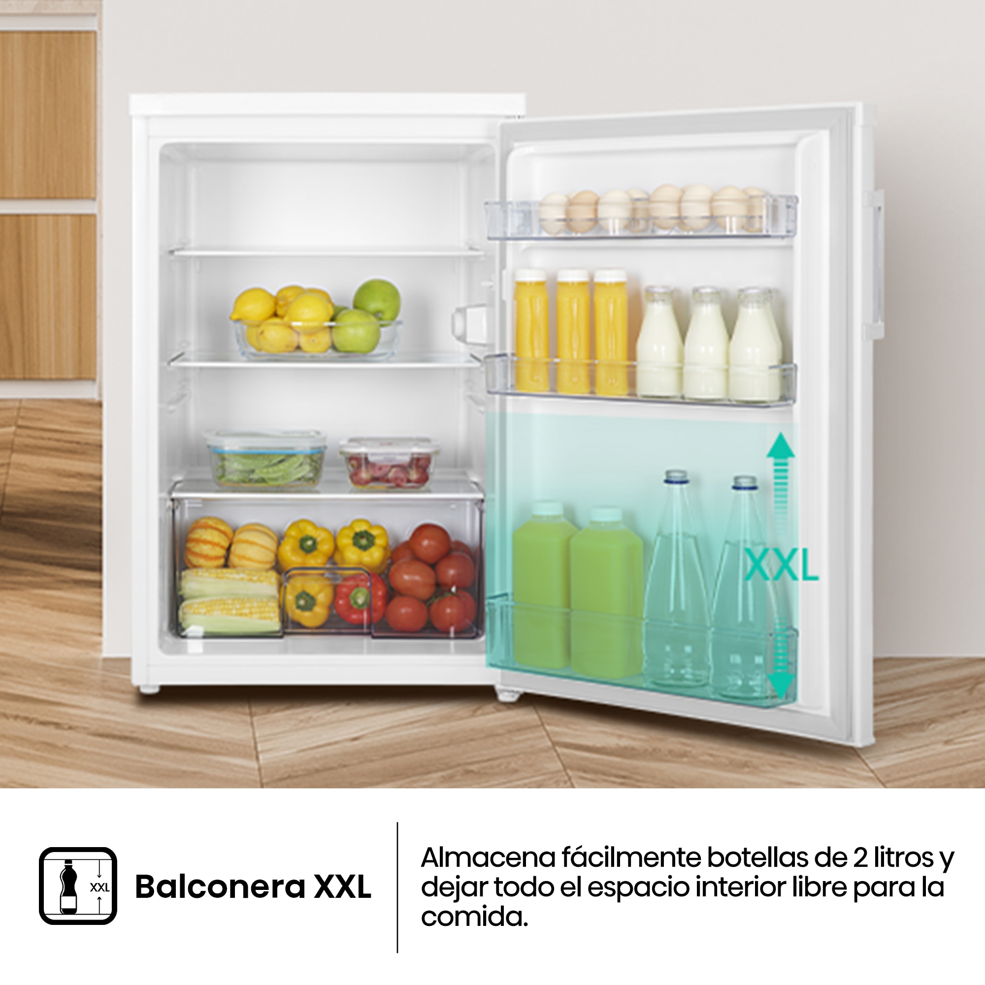 Frigorífico 1 puerta Hisense cíclico Defrost - RL170D4BWE Blanco-11