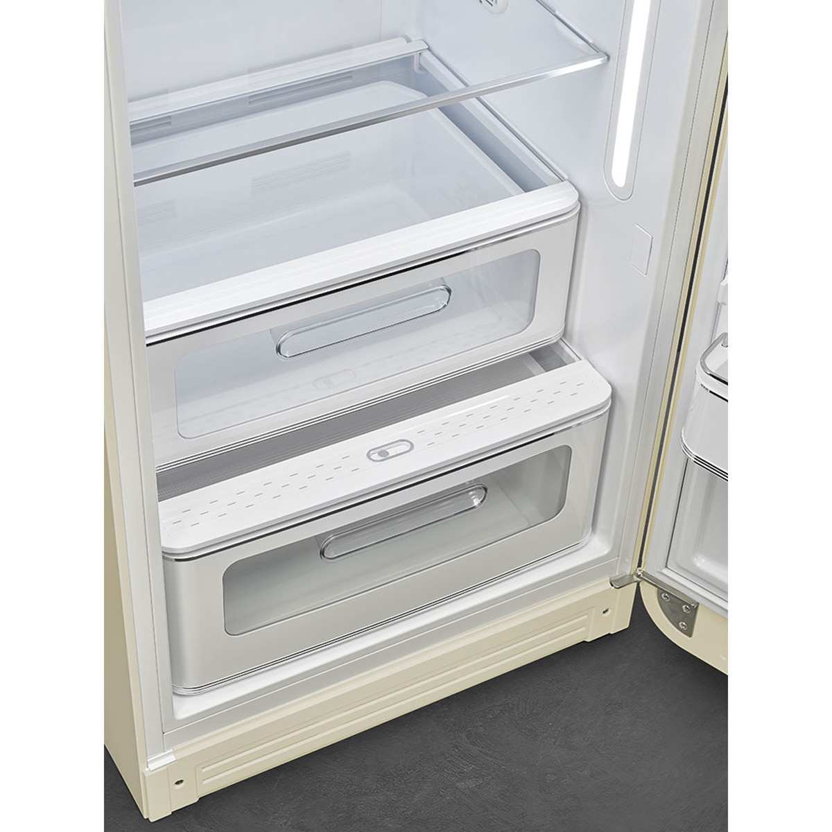 Frigorífico 1 puerta Smeg, Compresor Inverter, 270 litros, , apertura a la derecha - FAB28RCR6 - Crema Crema-8