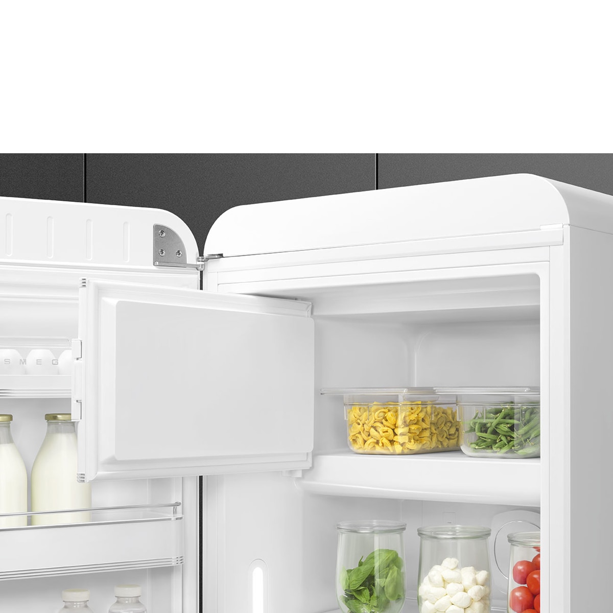 Frigorífico 1 puerta Smeg, Compresor Inverter, 270 litros, Blanco, apertura a la izquierda - FAB28LWH6 - Blanco Blanco-6