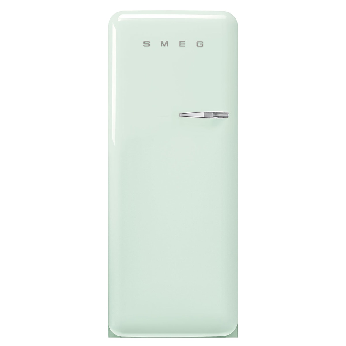 Smeg – Frigorífico 1 puerta Smeg, Compresor Inverter, 270 litros, Verde agua, apertura a la izquierda – FAB28LPG6.