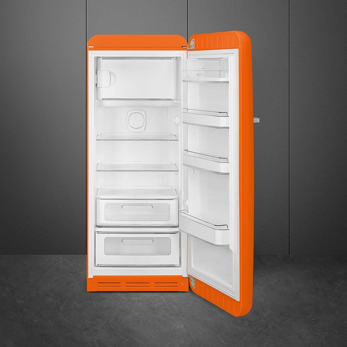 Frigorífico 1 puerta Smeg, Compresor Inverter, 270 litros, Naranja, apertura a la derecha - FAB28ROR6 Naranja-8